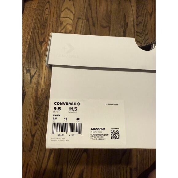 Converse x A-Cold-Wall ACW Chuck 70 Hi A02276C SILVER BIRCH Men's Shoe Size 9.5 - Picture 8 of 8